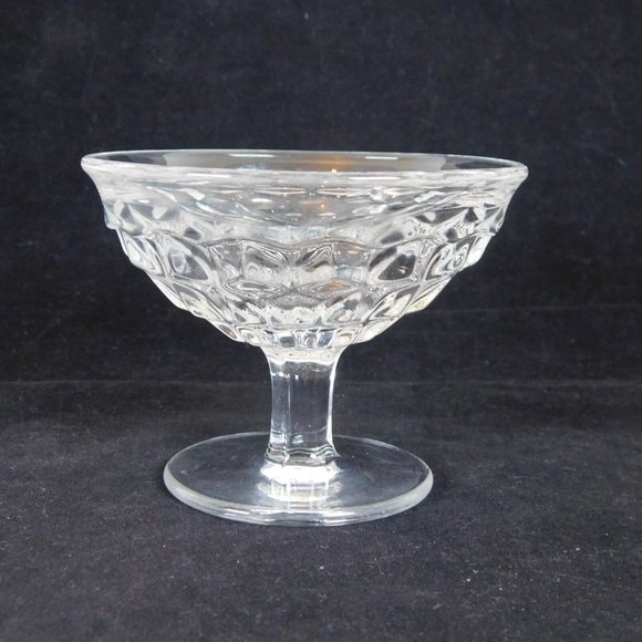 Fostoria American Elegant Glass Qty 2 Low Flared Sherbert Dishes Vintage 3.25" - Picture 8 of 11